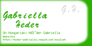gabriella heder business card